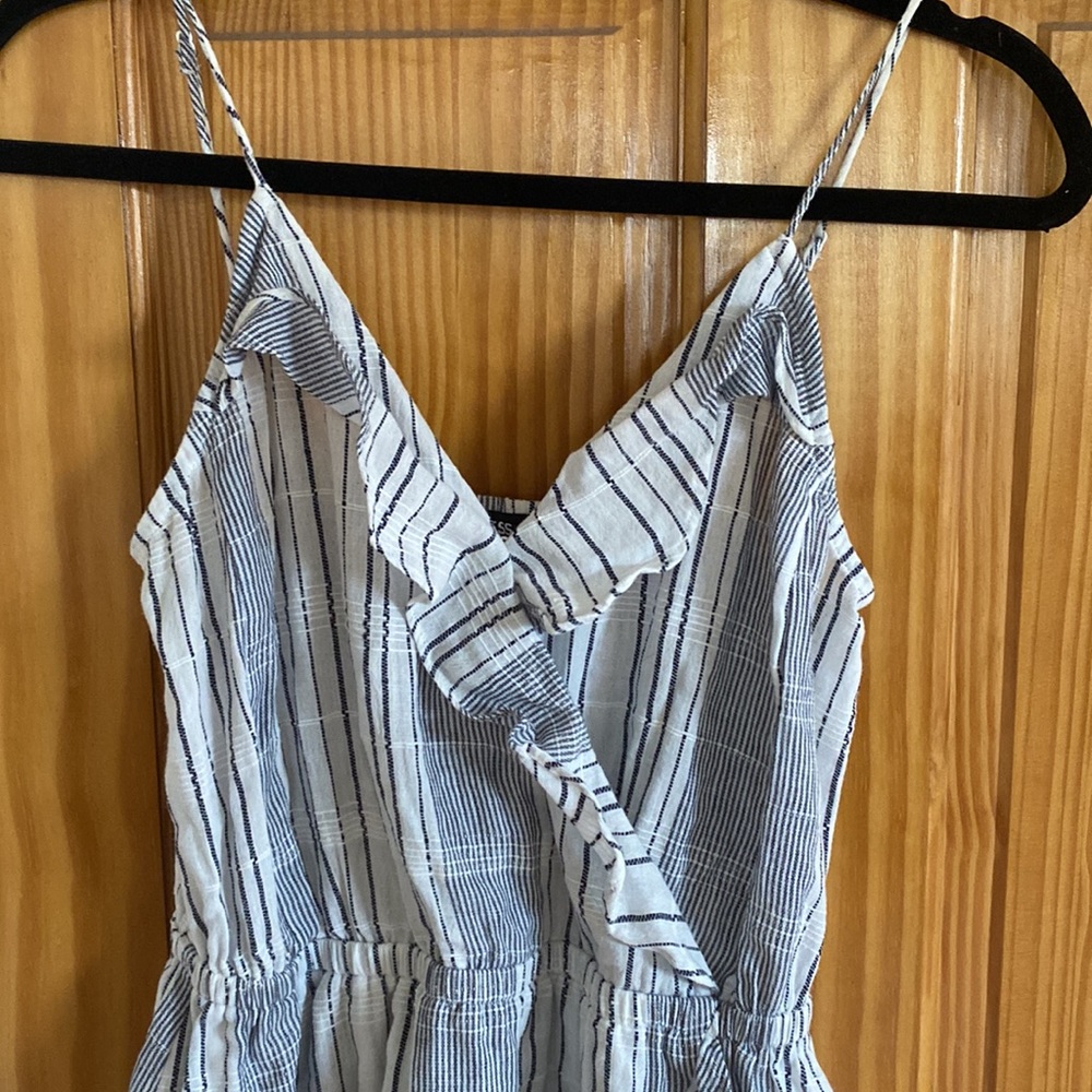 Express Navy And White Cami Wrap Sundress - Picture 4 of 4